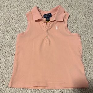 Polo by Ralph Lauren Kids Peach Sleeveless Polo